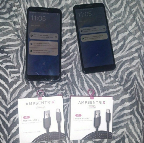 2 Google Pixel 3a phones - Picture 1 of 2